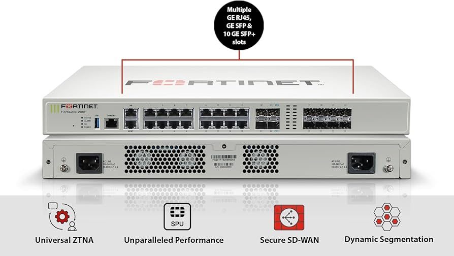 Amazon.com: FortiGate-200F Firewall - 18 GE RJ45 Ports, 8 GE SFP