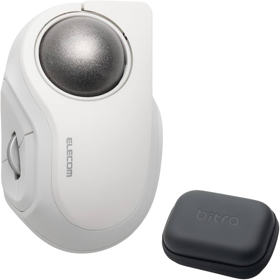 Amazon.co.jp: エレコム トラックボールマウス bitra 静音 人差し指