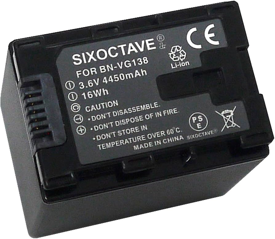 Amazon | SIXOCTAVE BN-VG138 BN-VG129 ビクター 互換バッテリー GZ