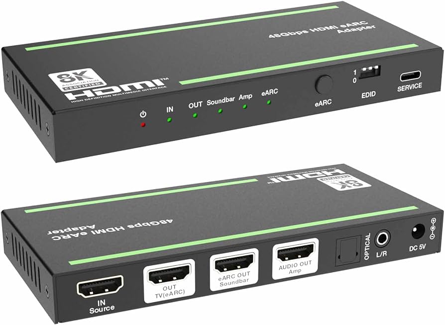Amazon | BUNGPUNG 8K@60Hz HDMI ARC/eARC 音声分離器 オーディオ