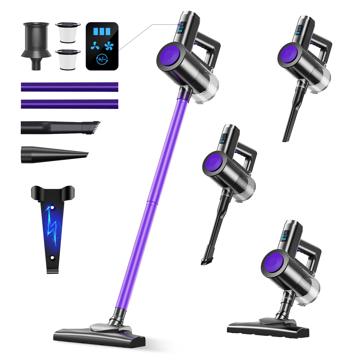 Amazon | 掃除機 コードレス 【2025進級版&26000pa超強力吸引&LCD