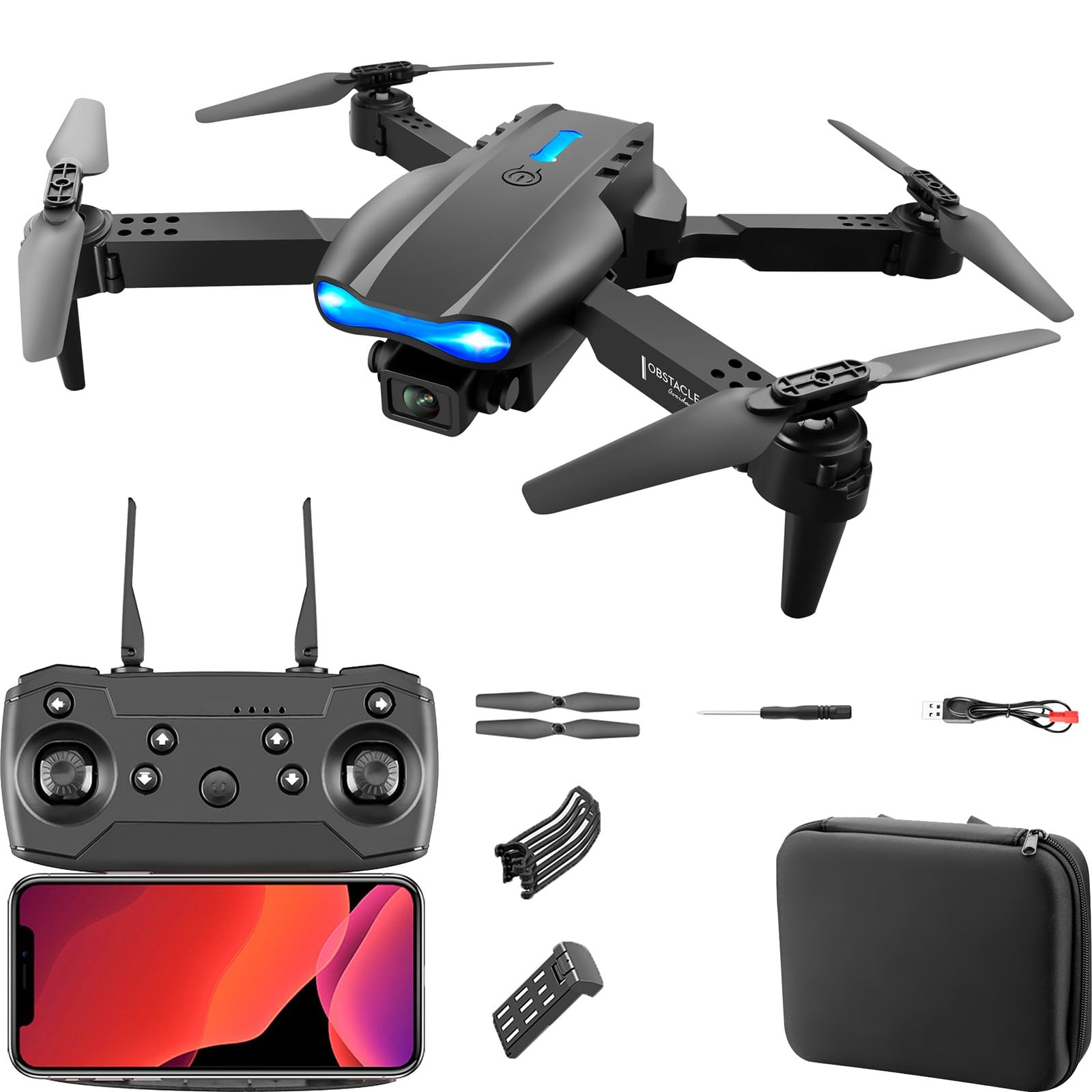 Amazon.co.jp: E99 ドローン カメラ付き 4K HDデュアルカメラ 100g未満