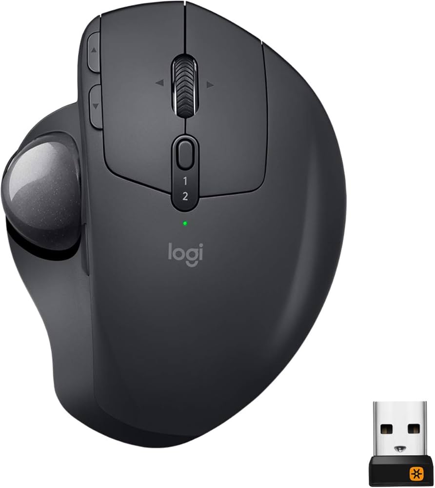 Amazon.com: Logitech MX Ergo Wireless Trackball Mouse, (Bluetooth