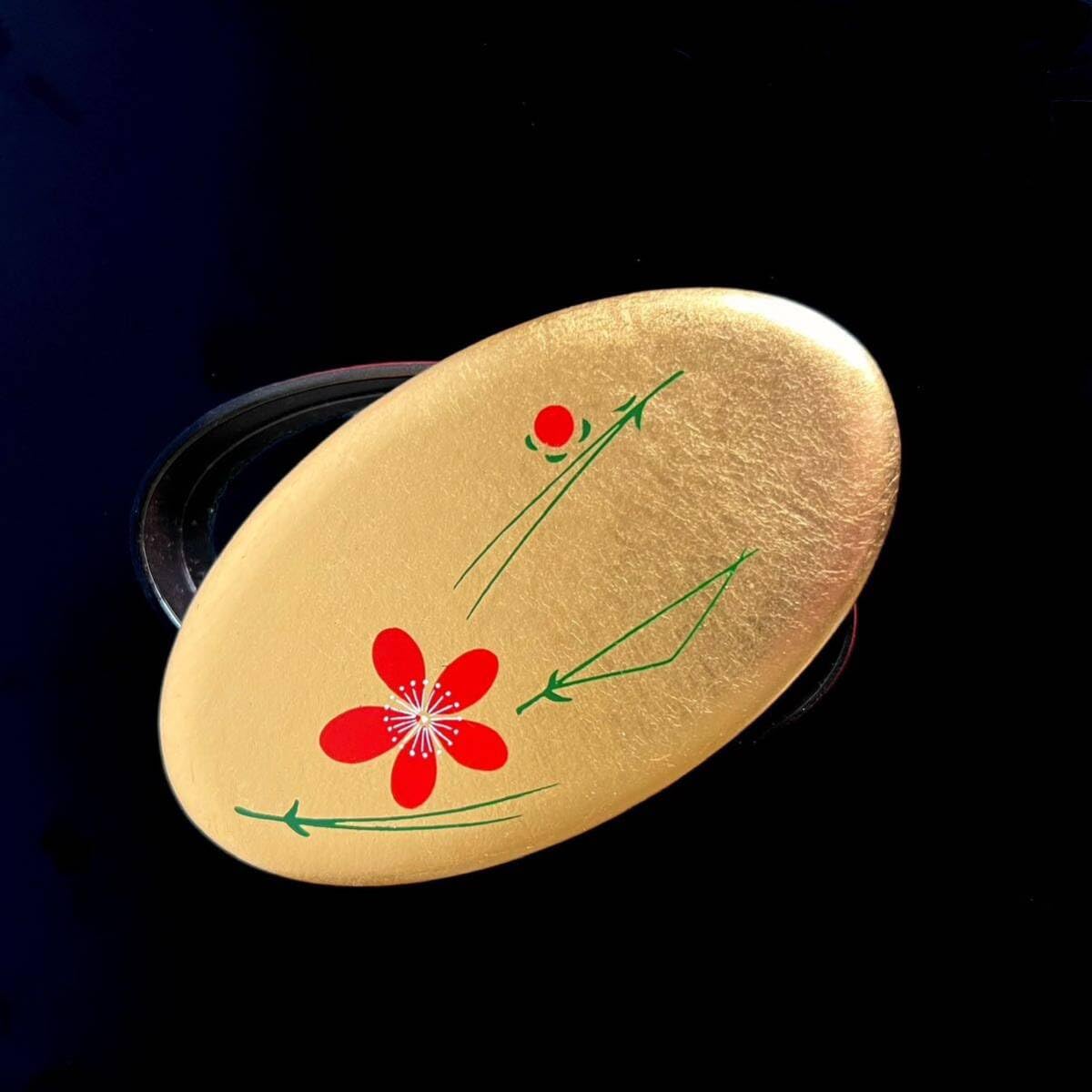 和光St.silver950／純銀製鎚目 小判型 楊枝入れ 小物入れ2点セット