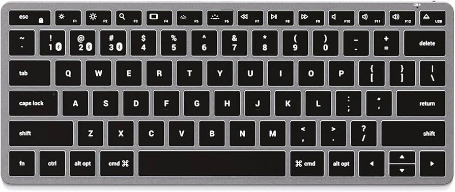 Amazon.com: Satechi Slim X1 Bluetooth Backlit Keyboard for Mac
