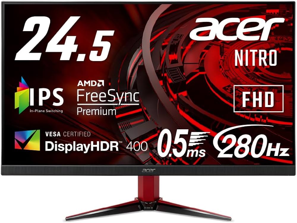 Amazon.co.jp: Acer Nitro ゲーミングモニター 24.5インチ IPS フルHD