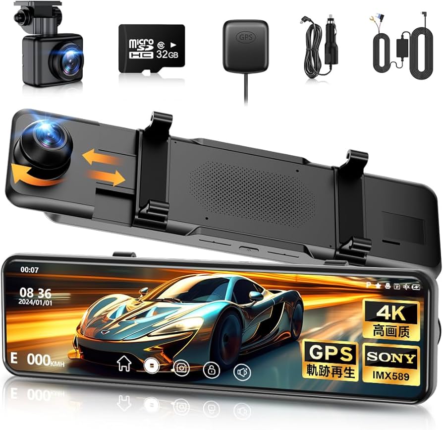 Amazon.co.jp: ドライブレコーダー ミラー型【2026年進化・4KHD画質