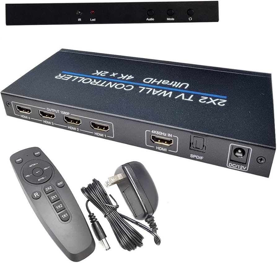 Amazon.com: YOTOCAP 2x2 TV Wall Controller UltraHD 4Kx2K 1080P