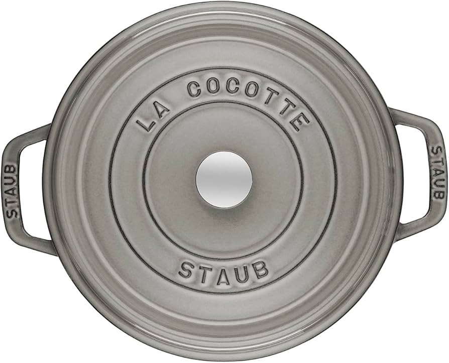 Amazon.com: STAUB 40509-307-0 Cocotte Round 22cm Graphite grey