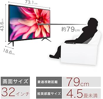 Amazon.co.jp: 【Amazon.co.jp 限定】TCL 32S516E 32インチ