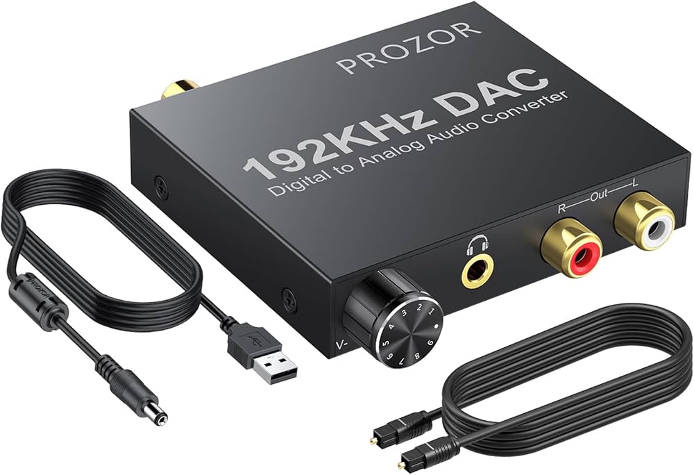 Amazon.com: PROZOR 192KHz Digital to Analog Audio Converter