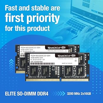 TEAMGROUP Elite DDR4 8GB Single 3200MHz PC4-25600 CL22 Unbuffered