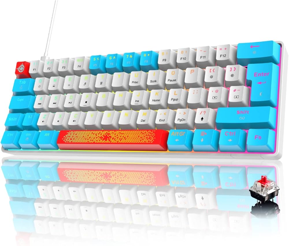 MANIC EX89 テンキーレスPRO ゲーミング機械式 RGB (茶軸) iClever