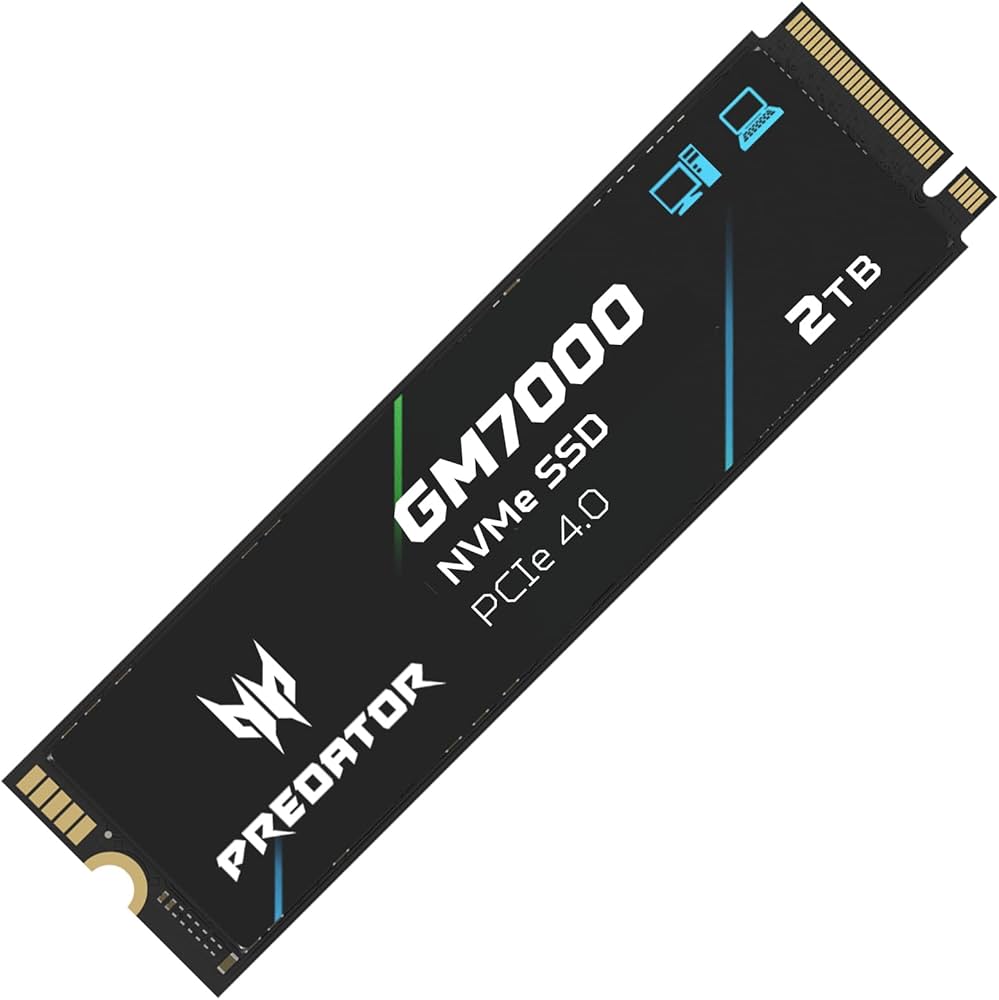 Amazon | Acer Predator M.2 SSD 2TB GM7000 DRAMキャッシュ搭載 NVMe