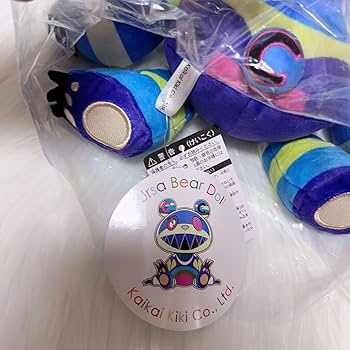 Amazon.co.jp: 村上隆 ウルサ ベア ぬいぐるみ 青 Ursa Bear-Blue