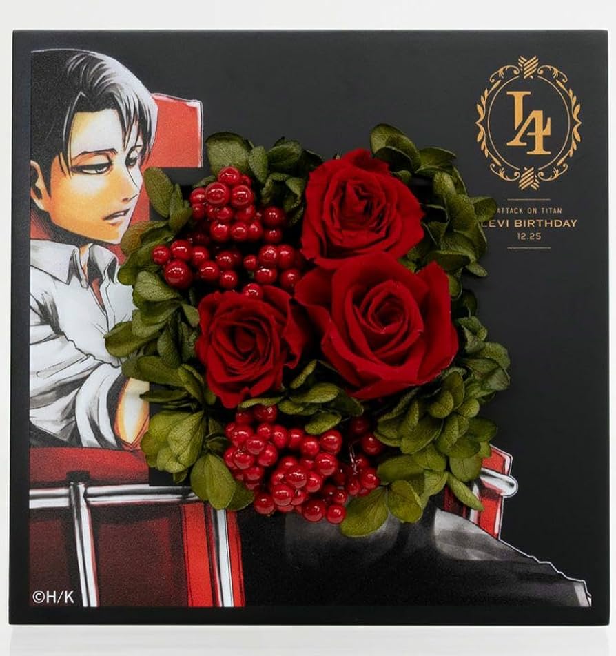 進撃の巨人 リヴァイ アニーク バースデー プリザーブドフラワー