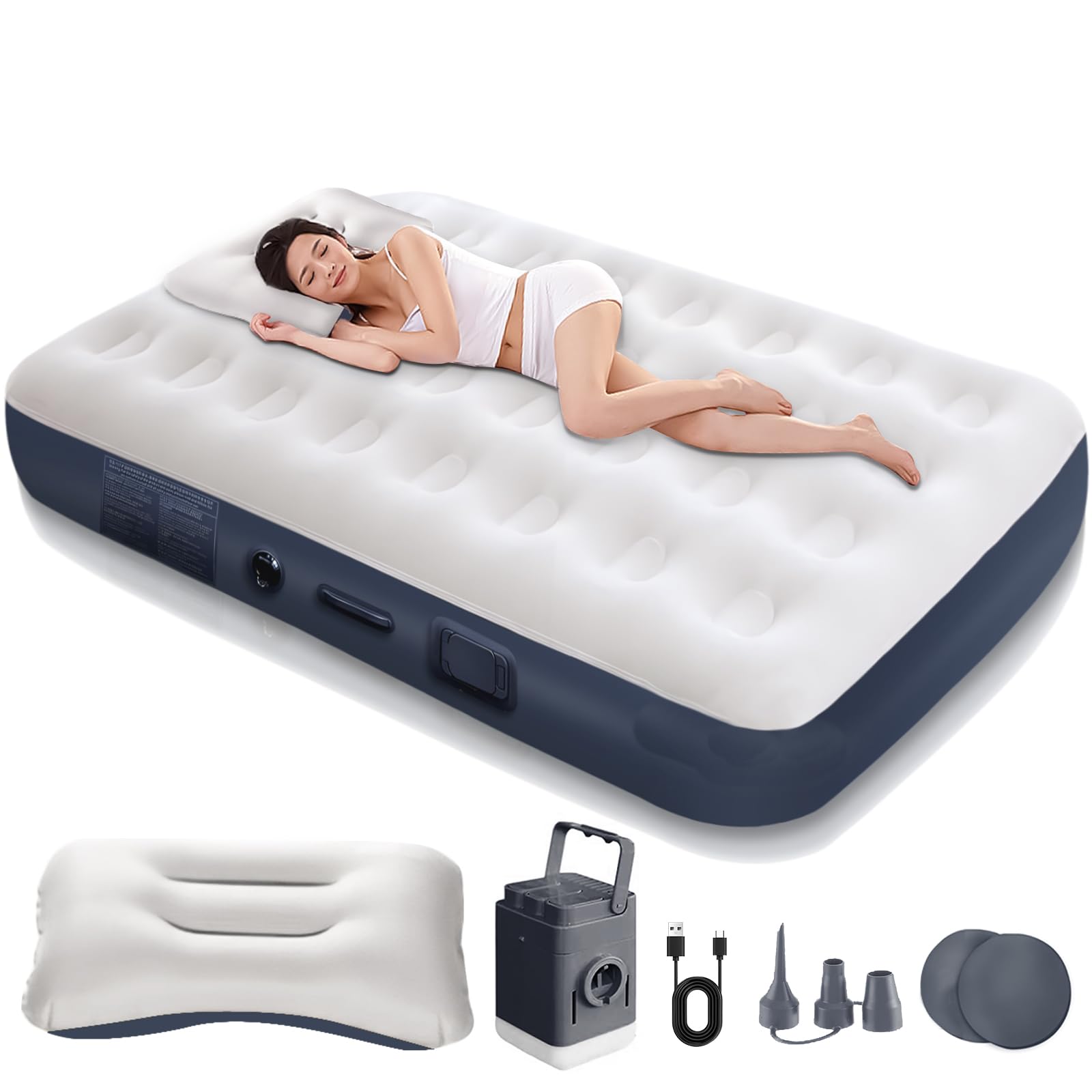 Amazon.co.jp: エアーベッド 電動【Amazon 限定ブランド】 ポンプ内蔵