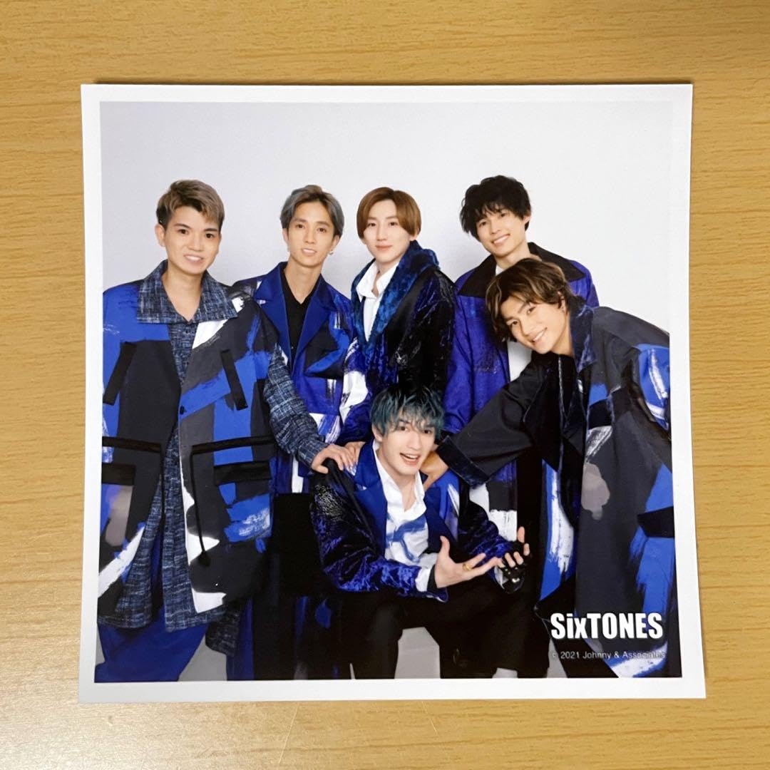 Amazon.co.jp: sixtones 集合 公式写真 jrロゴ ましかくフォト セット