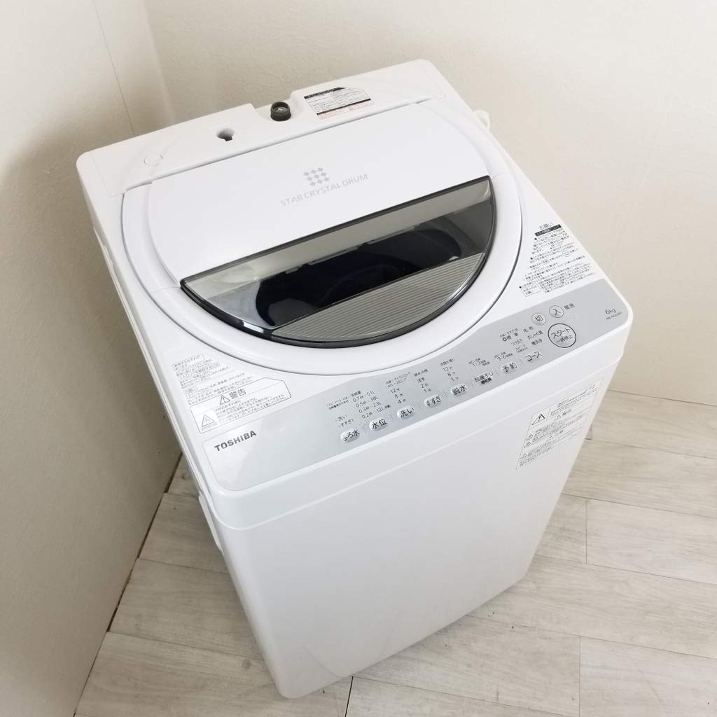 Amazon.co.jp: 東芝 全自動洗濯機 6kg グランホワイト AW-6G6 W
