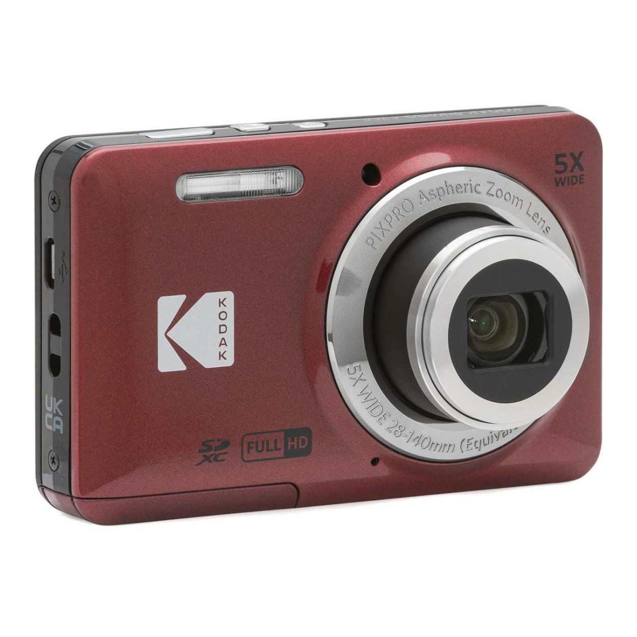 Amazon.com : Kodak PIXPRO Friendly Zoom FZ55 (Red) with 32GB