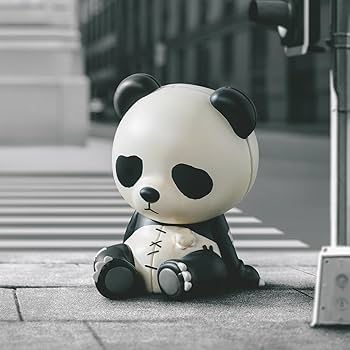 Amazon.co.jp: POP MART HIRONO Doll Panda Figure : おもちゃ