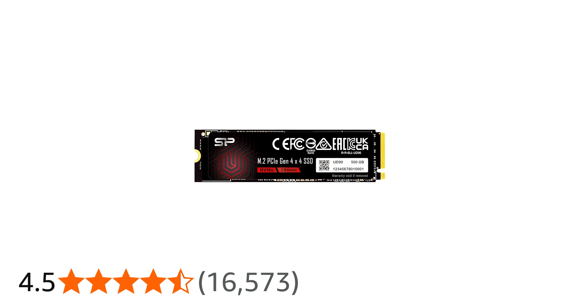 Silicon Power 500GB UD90 NVMe 4.0 Gen4 PCIe M.2 SSD R/W up to