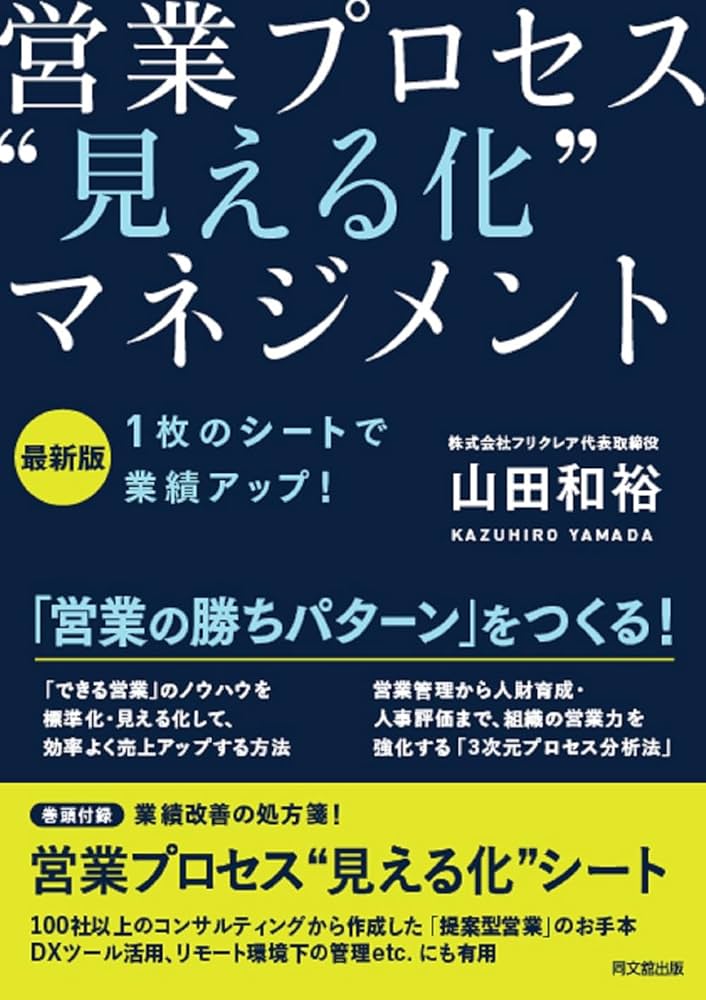 最新版 1枚のシートで業績アップ！ 営業プロセス❝見える化