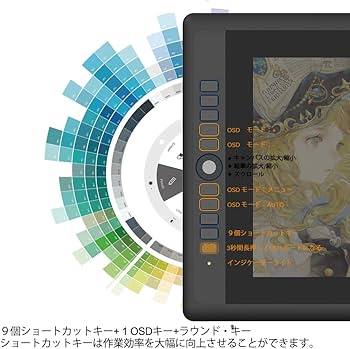 Amazon.co.jp: GAOMON 液タブ 15.6インチ スクロールや拡大縮小などに
