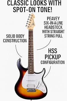 Amazon | Guitare électrique peavey raptor plus dégradé-guitare