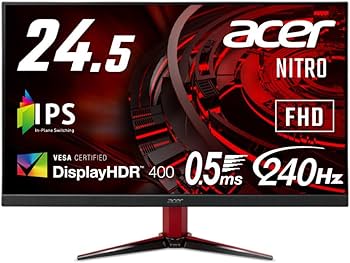 Amazon.co.jp: Acer ゲーミングディスプレイ Nitro VG252QXbmiipx 24.5