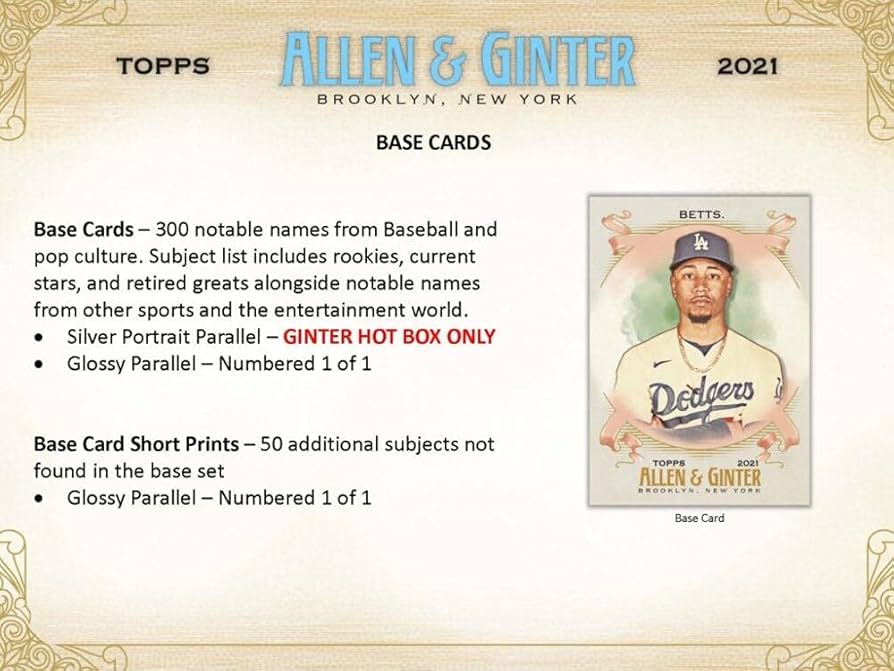 Amazon.com: 2021 Topps Allen & Ginter Baseball Hobby Box (24 Packs