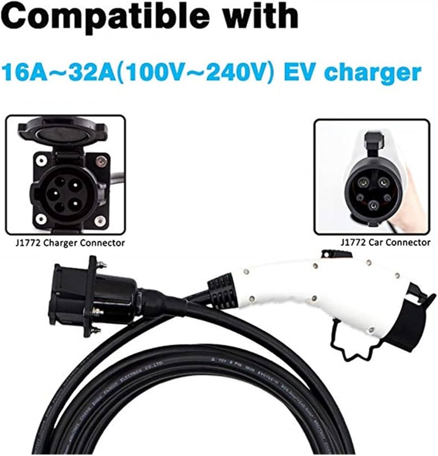 Amazon.co.jp: LXSWY EV 充電ケーブル 5m J1772 タイプ 1 電気自動車用