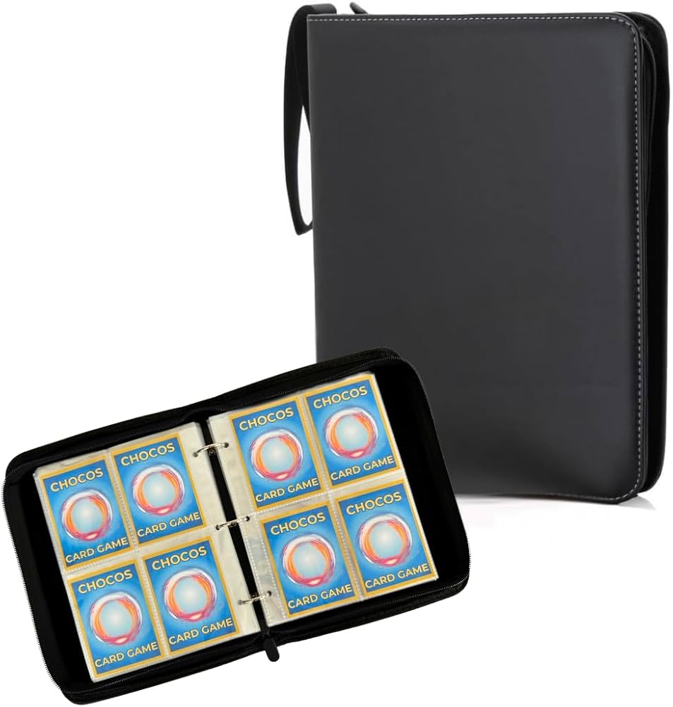 Amazon.co.jp: カードファイル カードフォルダー 400枚収納 高級PVC