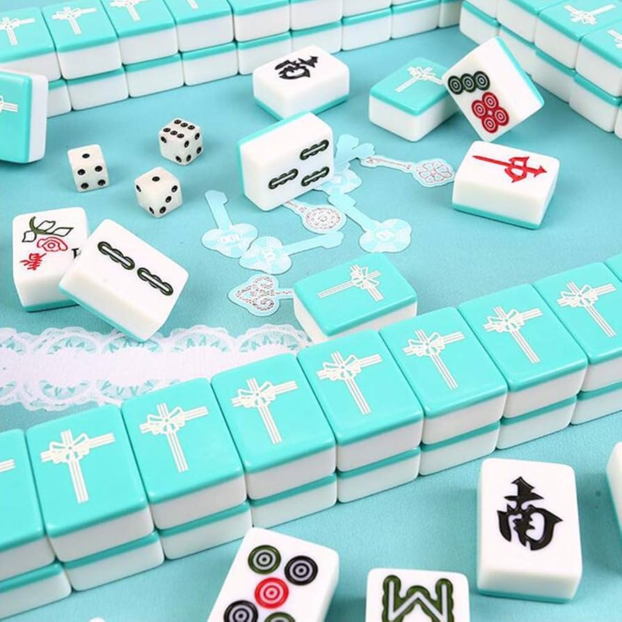 Amazon.co.jp: 麻雀牌一式、ポータブル 中国麻雀セット 144 ワット