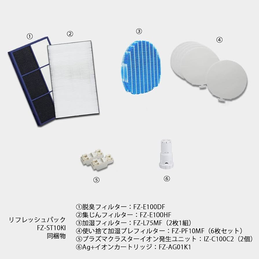 Amazon | 【純正品】シャープ 空気清浄機 KI-100用 消耗品リフレッシュ