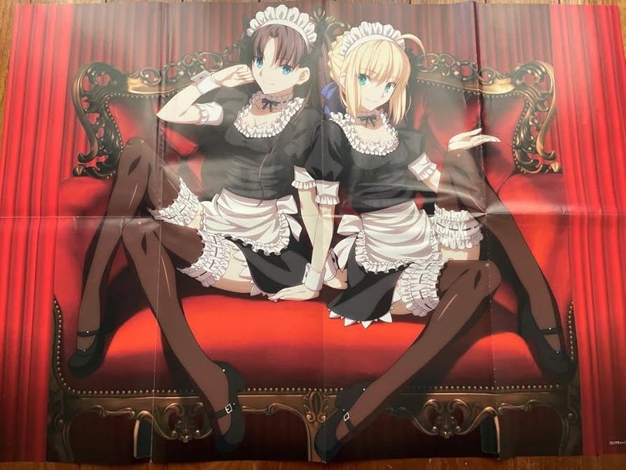 Amazon.co.jp: Fate 大判 ポスター 3枚 メイド セイバー 遠坂凛 : ホビー