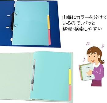 Amazon | プラス インデックスシート PP製 2穴 A4縦 3山1組 FL-201IS