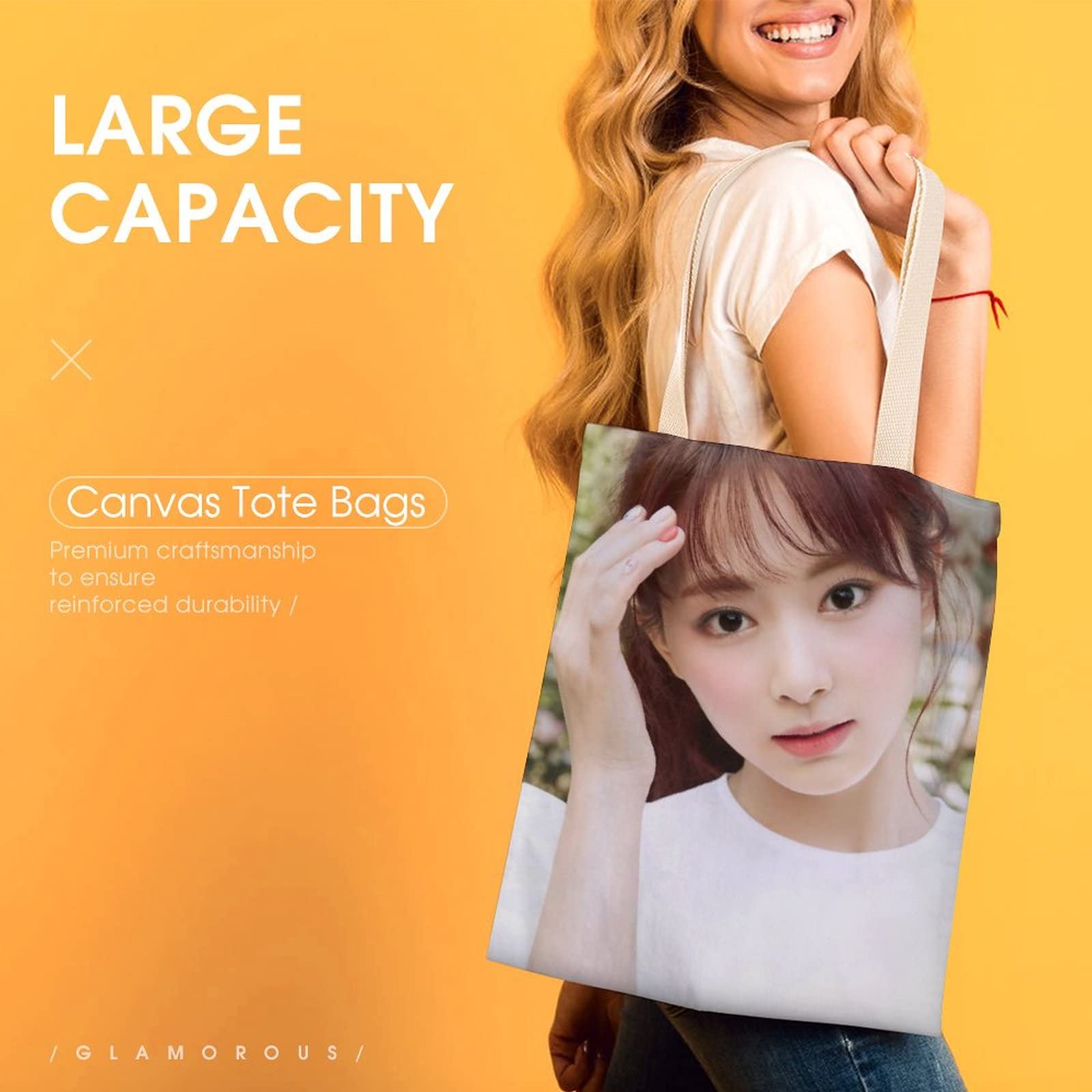 Amazon.co.jp: TWICE ツウィ トートバッグ ハンドバッグ キャンバス