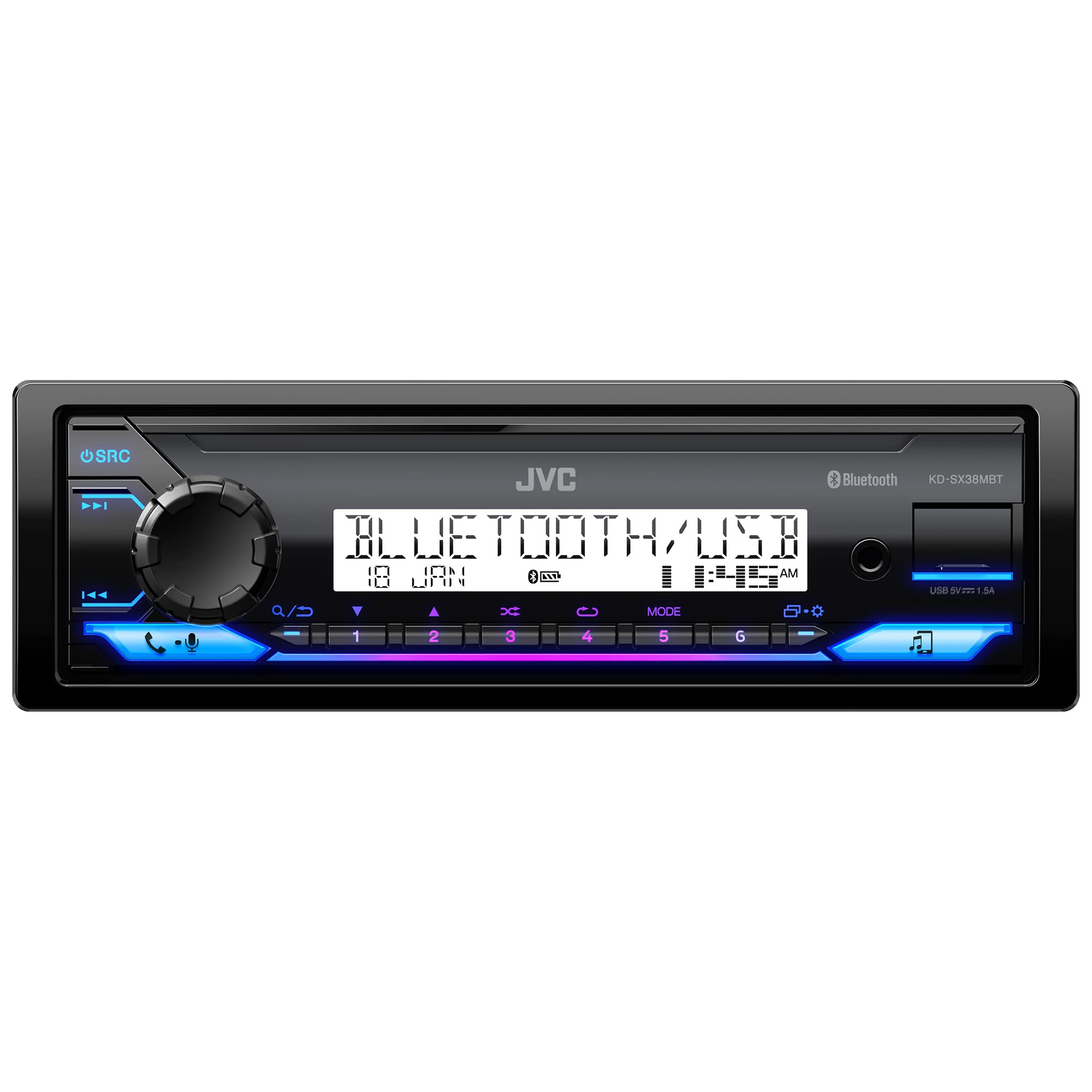 Amazon.com: JVC KD-SX38MBT Car Stereo with Bluetooth, 4-Ch Marine