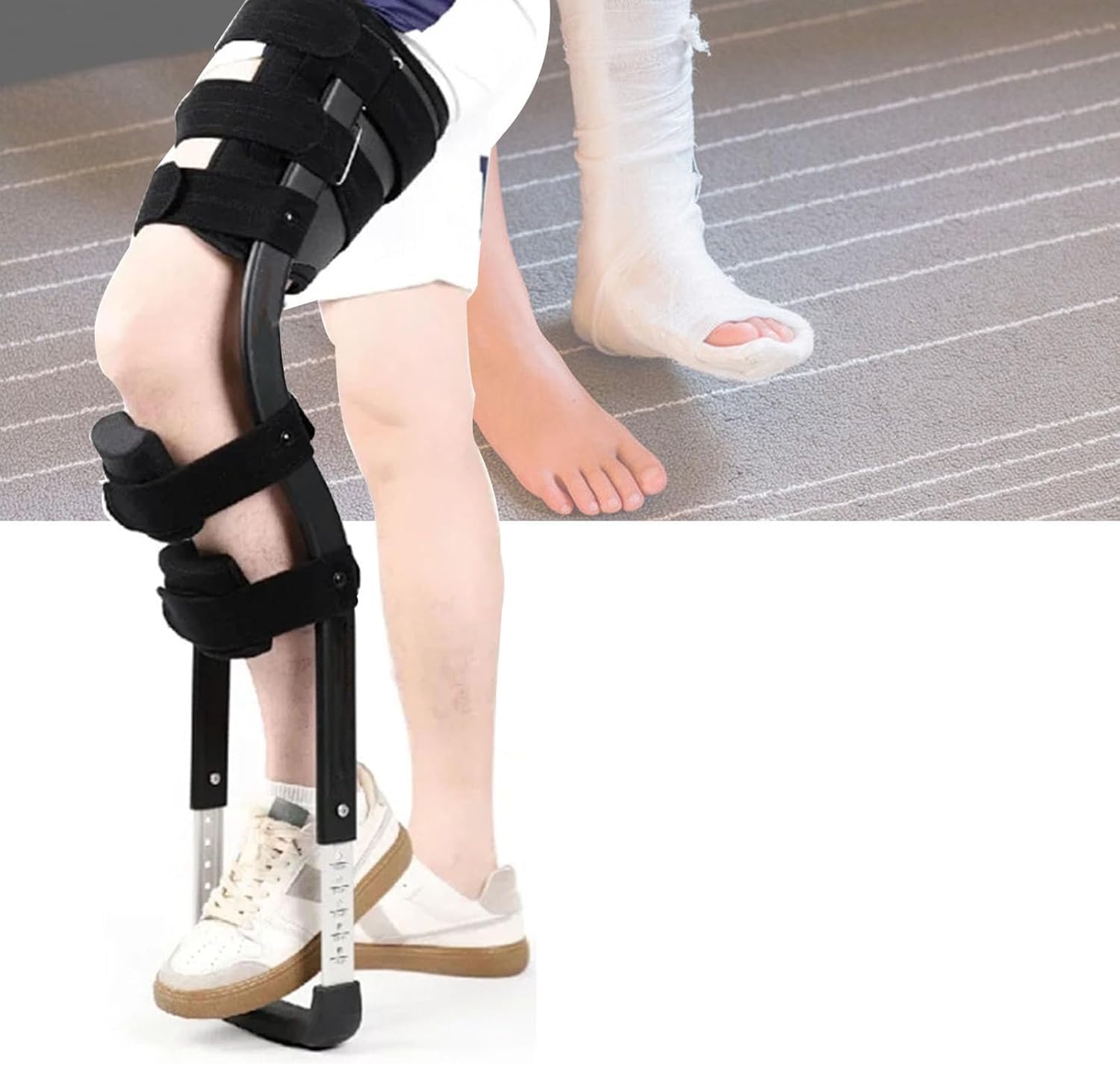 Amazon | ハンズフリー松葉杖 大人用松葉杖 滑り止め補助器具 歩行