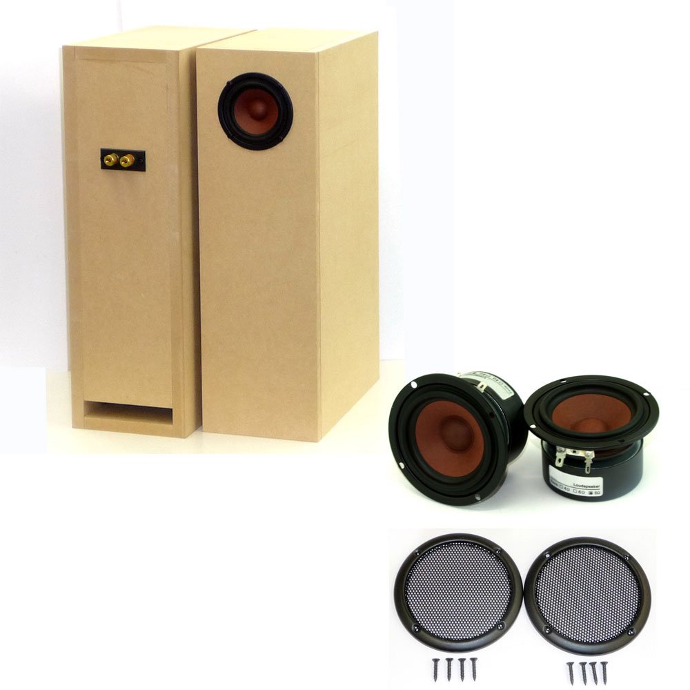 4段バスレフ箱 無塗装ペア コイズミ無線 バスレフ型キット | 自作