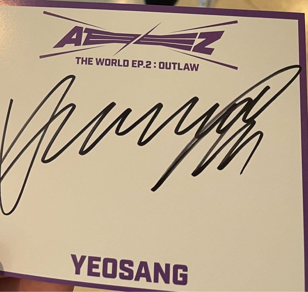 ATEEZ WILL US限定 直筆サイン入り ヨサン ATEEZ ヨサン 直筆サイン