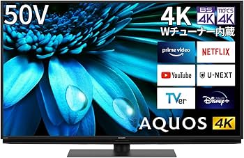 Amazon.co.jp: シャープ 50V型 4K 液晶 テレビ AQUOS 4T-C50EL1 Google