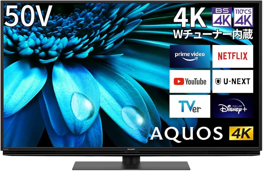 Amazon.co.jp: Sharp 50V 4K LCD TV AQUOS 4T-C50EL1 Google TV Dolby