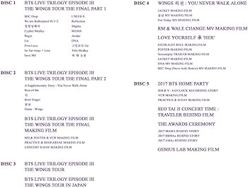 Amazon.com: BigHit BTS Memories of 2017 DVD 5DVD+Photobook+Paper