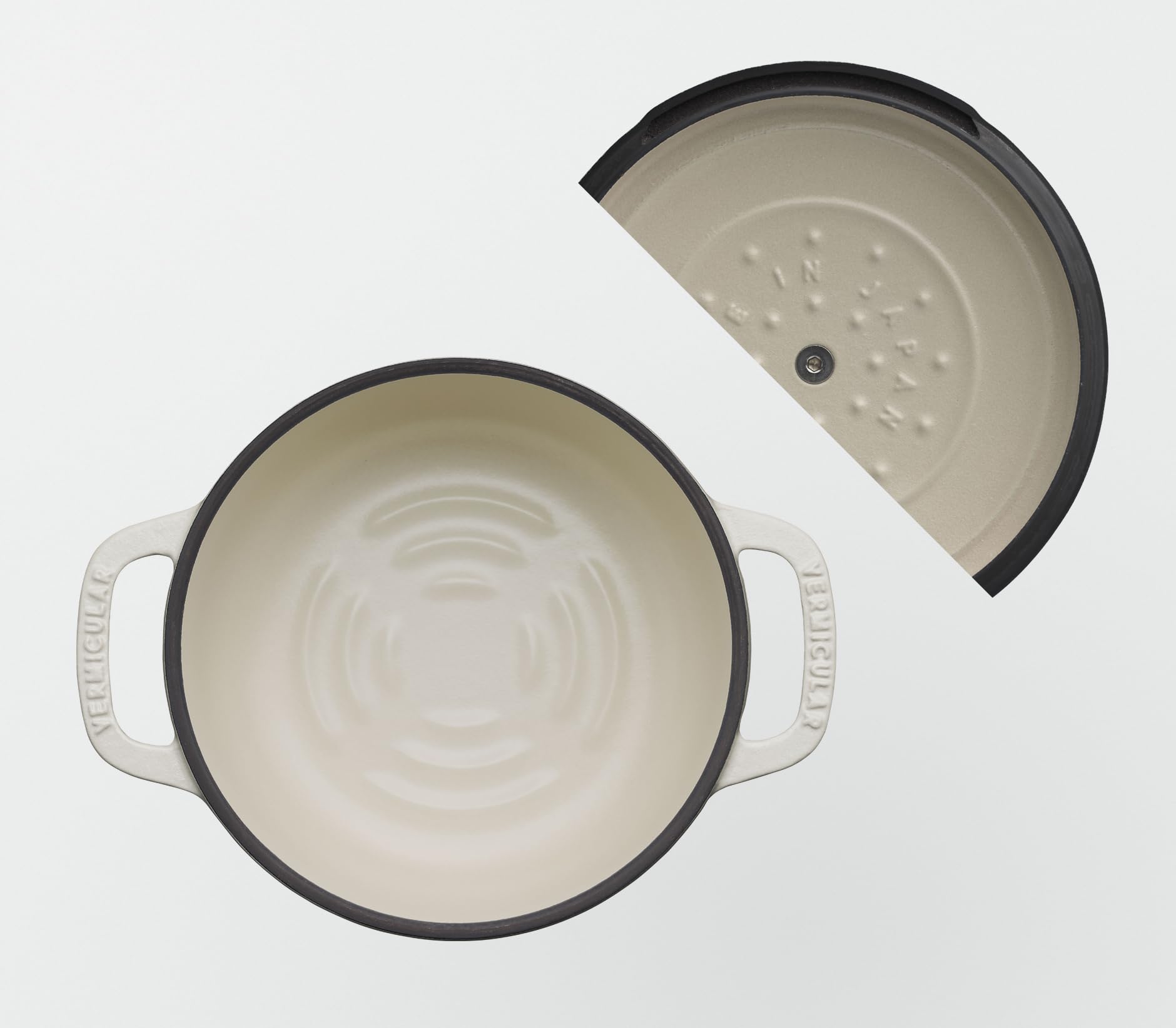 Amazon.co.jp: Vermicular OP2R14S-BG Mini Cast Iron Enamel Pot, 5.5