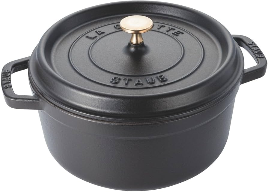 Amazon.co.jp: Staub ココット ラウンド 24cm ブラック 40500-241