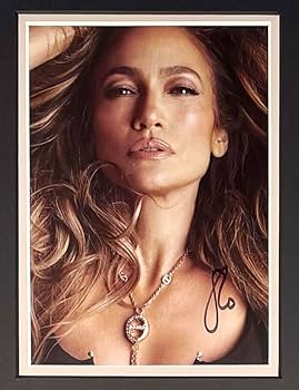 Amazon.com: Jennifer Lopez Signed Photo In Luxury Handmade Wooden