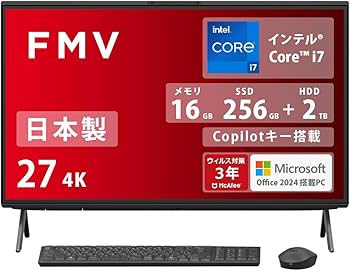 Amazon.co.jp: FMV 富士通 デスクトップパソコン 一体型 日本製