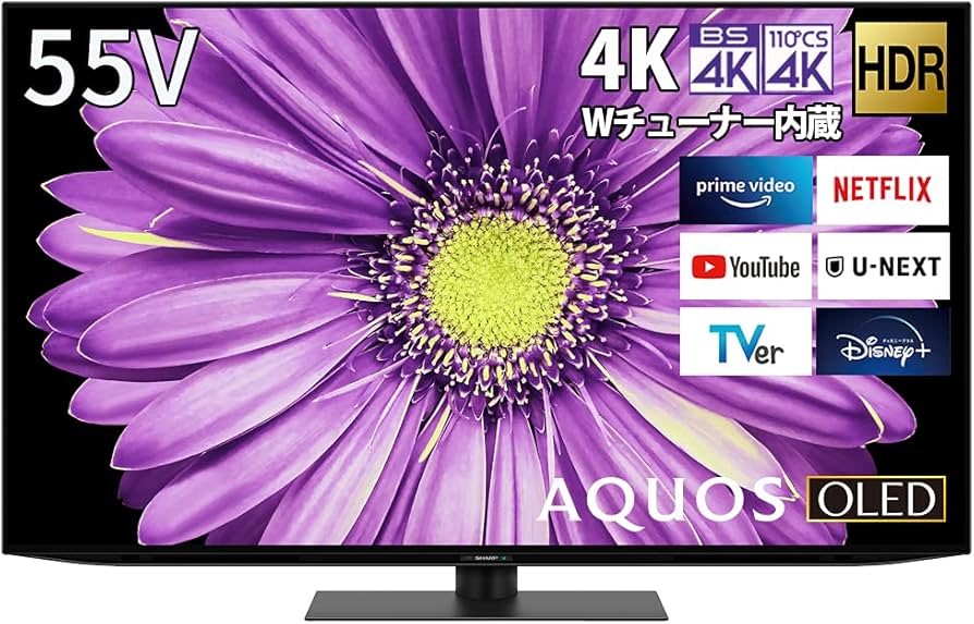 Amazon.co.jp: シャープ 55V型 低映り込み 有機EL テレビ AQUOS OLED